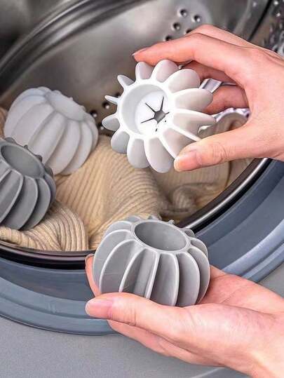 Random Pet Hair Removal Balls, Machine Washable, Reusable Dryer Balls, Anti-Tangling Cleaning Magic Shampoo Balls, Reduce Wrinkles And Save Drying Time (Random Color)