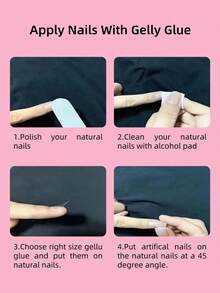 10片优雅裸色法式美甲贴片，长款弧形可拆卸佩戴，百搭实用，适合日常通勤 - 白色 - 查看 8