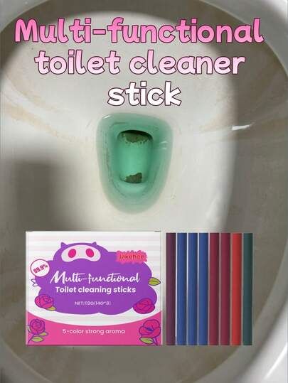 Multi-Purpose Toilet Cleaning Stick, Removes Odor, Stains And Limescale, Freshens Toilet, Household Toilet Cleaner