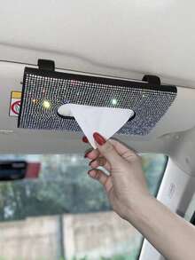 1 Gói Tổ Chức Khăn Giấy Trang Trí Kim Cương Giả Cho Ô Tô - Nhiều màu - Xem 6