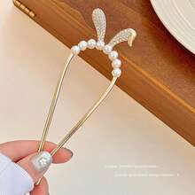 Kẹp tóc đính ngọc trai hình hoa, kẹp tóc búi tối giản kiểu Trung Quốc mới, phụ kiện tóc cho trang phục Hanfu và vũ công. - Nhiều màu - Xem 14