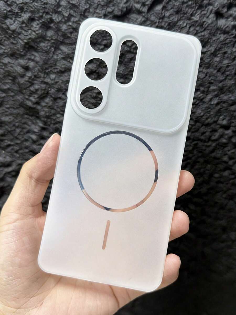 Magnetic New Matte Translucent Thin Large Window Phone Case Compatible With Samsung Galaxy S26 Ultra S25 Ultra S24 Ultra Wireless Charging Soft Cover