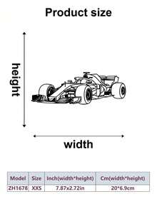 1 chiếc tranh trang trí tường hình xe đua cổ điển bằng kim loại, chất liệu kim loại bền chắc, phong cách tối giản, thích hợp trang trí nhà trong nhà/ngoài trời, phù hợp cho phòng khách, tường nhà, phòng ngủ, gara, quà sinh nhật, quà tặng cho người hâm mộ đua xe, phong cách nghệ thuật, tri ân môn đua xe F1. - Nhiều màu - Xem 12