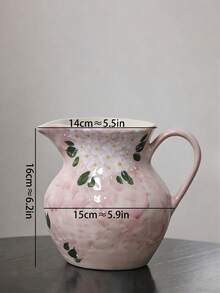 手绘3D立体花卉陶瓷花瓶装饰，奢华艺术农舍风格花瓶，高端美式风格客厅、餐桌、玄关摆件 - 多色 - 查看 11