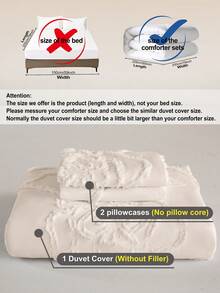 三件套玫瑰花卉波西米亚风绗缝被套，采用超柔软透气的优质超细纤维面料，四季皆宜，可机洗，不易褪色，不易起球，不易缩水，不易起皱，易于打理。提供特大号、大号、标准双人床和单人床尺寸。是居家、宿舍、公寓、客房、度假屋和送礼的理想之选。 - 米色 - 查看 11