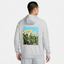 Nike Dri-FIT Letter Hooded Casual Long-Sleeve Sweatshirt, Men's, Photon Grey - Grey - View 2