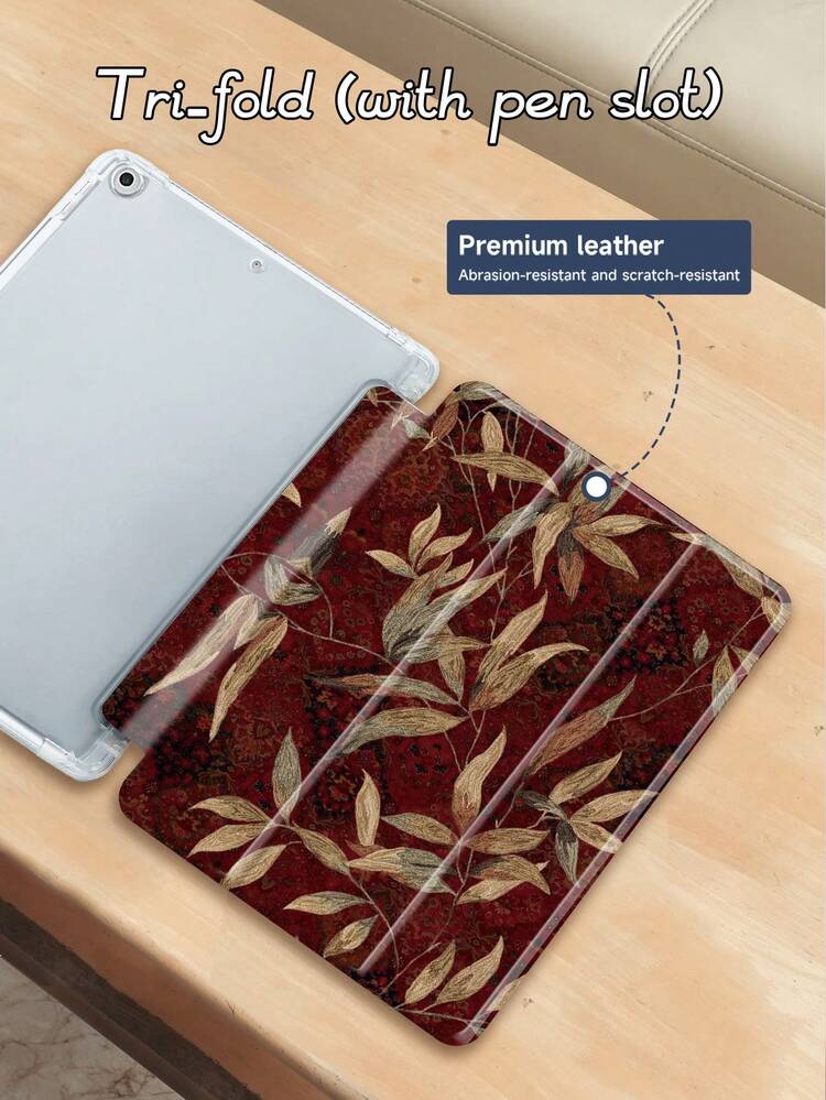 Ayotu Ốp lưng máy tính bảng và Kindle họa tiết vải Ba Tư và lá cây, tương thích với iPad thế hệ thứ 10, 11 inch/Air thế hệ thứ 4/Air thế hệ thứ 7/9.7 inch, tương thích với Samsung Galaxy Tab A9 Plus, Kindle (thế hệ thứ 11 - phiên bản 2024) (6 inch), Kindle Paperwhite thế hệ thứ 12 2024. Đây là món quà Giáng sinh tuyệt vời với họa tiết trang nhã và đơn giản. - Nhiều màu - Xem 3