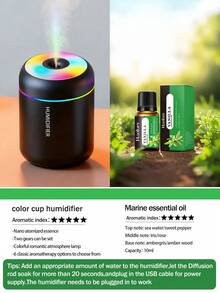 1 Peça Humidificador de Carro USB 180ml - Com Névoa Fria e Luzes LED, Aroma e Humidificador de Ambiente, Purificador de Ar Essencial Pequeno para Carros. Disponível em Preto e Branco, Proporciona Ar Fresco Duradouro e é Ideal para Carro, Casas, Quartos, Escritórios e Casas de Banho - Modelo H09 - Ver 21