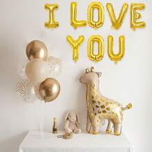 1 Pc Gold Custom Letter Balloons Kit 16Inch, DIY Phrase Banner For Wedding Birthday Party Supplies, A-Z Letters,0-9 Numbers(Gold) - Gold 16-inch Letter - View 4