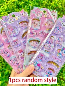 Hình dán trang trí 3D lấp lánh hình động vật hoạt hình, hình dán pha lê dễ thương để trang trí bình nước, tủ lạnh, ốp điện thoại, sổ tay, đồ thủ công, phần thưởng và quà tặng cho trẻ em. - Nhiều màu - Xem 9
