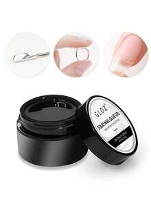 GLOZ Solid Nail Glue Gel: Extra Strong Gel Nail Glue For Press On Nails & Fake Tips Long-Lasting Strong Adhesion Nails Glue For Acrylic Nails Clear 3D Gels For Nail Art Home Salon UV Light Cured - 1 Set - View 2