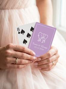 Custom Wedding Guest Book Playing Cards,Customize Text,Custom Wedding Guest Book Playing Cards,Wedding Guest Book Alternative,Blank Playing Cards,Bridal Shower,Unique Keepsake,Unique Keepsake Alternative - Multicolor - View 2