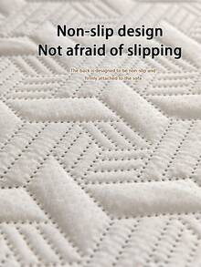 1件装水晶绒防水超声波沙发垫，四季皆宜，简约现代风格，宠物友好，防污防滑沙发套，防猫抓沙发保护套，适用于L型组合沙发和1/2/3/4座沙发（单独出售） - 深灰色 - 查看 8