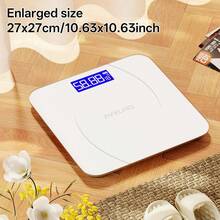 Digital Body Weight Bathroom Scale, Large Blue LCD Backlight Display, High PrecisionMeasurements, Tempered Glass - Flagship Edition - View 4