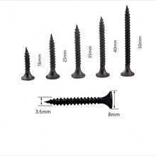 Self-Tapping Wood Screw Set, Cross Recessed Flat Head Self-Tapping Screws, Carbon Steel Self-Tapping Screw Mixed Set - Conventional - View 4