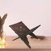 Wooden Book Shelf, Book Stand, Foldable Islamic Holy Book, Magazine, Cookbook Display Rack, Islamic Religious Gift - View 4