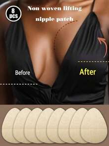 Sexy Seductive Teardrop Shape Nipple Shields, Strapless Self-Adhesive Breast Lift Stickers, Women's Lingerie And Underwear Accessories - Multicolor - View 15