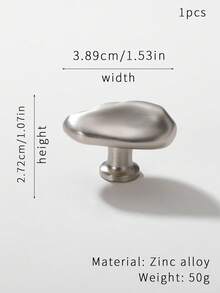 1 pieza Tirador de lujo francés de plata brillante, gabinete minimalista moderno, cajón, armario, mueble de un solo orificio - Multicolor - Ver 4