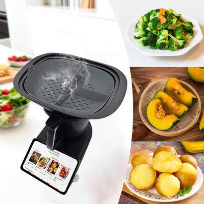 Estera de silicona para vaporera apta para Thermomix TM7, apta para uso doméstico