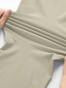 1件装女士轻盈冰丝运动慢跑裤，透气休闲裤，适合户外休闲、徒步旅行 - 卡其色 - 查看 8