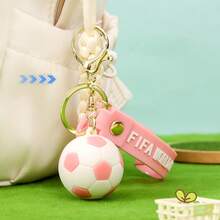 1pc Cartoon Football Keychain Small Pendant World Cup Souvenir Keychain Football Backpack Pendant Small Gift ,New Year's Gift, Valentine's Day Gift, Easter Gift,Stochastic Style(Stochastic Style) - Multicolor - View 5