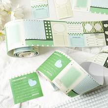 2米/卷 极简主义INS主题装饰和纸胶带，创意美学贴纸，DIY剪贴簿工艺材料，节日礼物，个性化剪贴簿学习用品 - 5.秘密心事 - 查看 8