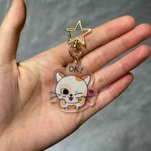 亚克力双面卡通钥匙扣吊坠 - 彩色 - 查看 22