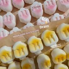 慢回弹毛绒玩具北海道冰淇淋蛋糕挤压减压面包，爆款软萌捏捏乐，生日礼物，节日礼物，情人节礼物，完美礼物 - 彩色 - 查看 3