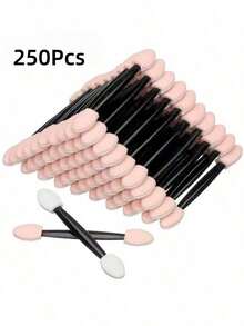 100pcs/50pcs Makeup Sponge Eyeshadow Brushes Set, Eyeshadow Brushes, Makeup Brushes, Dual-Ended Soft Sponge Eyeshadow Mini Makeup Tools, Valentine's Day, Travel Essential, Girls Favorite - Multicolor - View 18