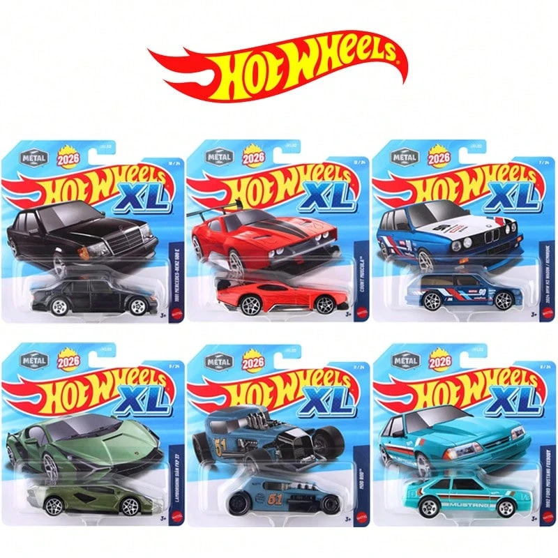 Hot Wheels 2026F-E 系列套装 - 法拉利 F1、阿斯顿·马丁 GT3、兰博基尼 Centenario、帕加尼 Huayra、辛普森一家汽车、福特赛车、玛莎拉蒂 Tipo61、奥迪 R8 Spyder、本田思域、紧凑型交通系列合金玩具车（男孩玩具） - 彩色 - 查看 1
