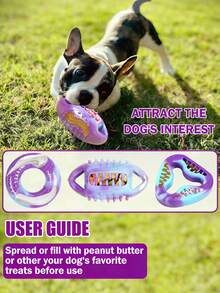 TPR Dog Slow Feeder Chew Toy, Durable Teeth Cleaning Biting Toy For Pet - Multicolor - View 6