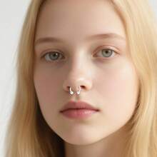 16G Anneau de retenue en plastique transparent pour nez, lèvre, septum, hélix, tragus. Anneau de retenue en bioflex acrylique pour rook, daith. Barbell en forme de fer à cheval en plastique pour le travail et l'école, de 6 mm à 12 mm - Transparent - Voir 4