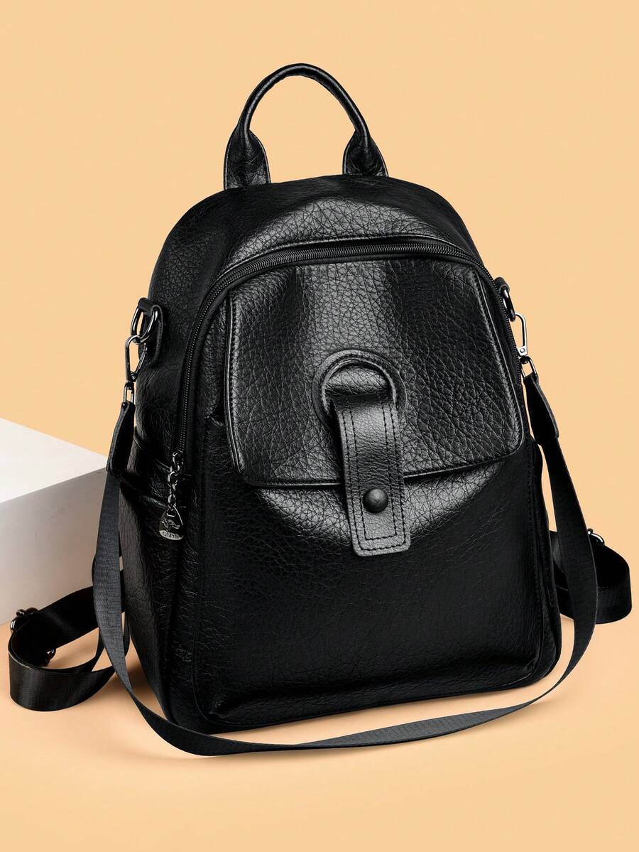 2026 女士休闲双肩包 设计师款高品质真皮女士单肩包 奢华书包 大容量背包 日常使用