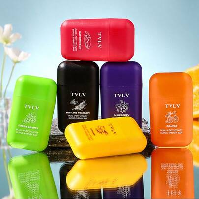 1pc Dual-Hole Refreshing & Energizing Aromatherapy Stick, Mint Fruit Flavor, Helps Prevent Drowsiness For School Or Driving, Contains Essential Oils, Great Christmas Gift For Friends And Family