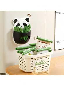 12pcs/Set Cute Panda Themed Bamboo Clips, Reusable And Moisture-Proof, Suitable For Sealing Food Bags And Kitchen Organization - View 10