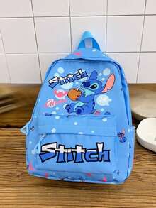 Disney Stitch Pink Fashion Backpack Suitable For Women & Teens - Tropical Hawaii Themed Backpack With Adjustable Shoulder Straps - Stylish Large Capacity Backpack And Casual Travel Bag - Professional Commuter Gear With Front Side Pockets - Multicolor - View 11