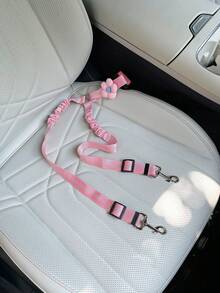 1件装狗狗车载安全带反光织带伸缩牵引绳，宠物猫咪车载旅行胸背带牵引绳，女士汽车配件，狗狗配件 - 均碼 - 查看 17