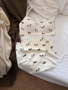 Girls' Thin Underwear For Small Busts, Anti-Exposure Strapless Bra, Comfortable Soft Support, Seamless, No Underwire, Light Sports Bra - 抹胸款套裝 - 查看 3