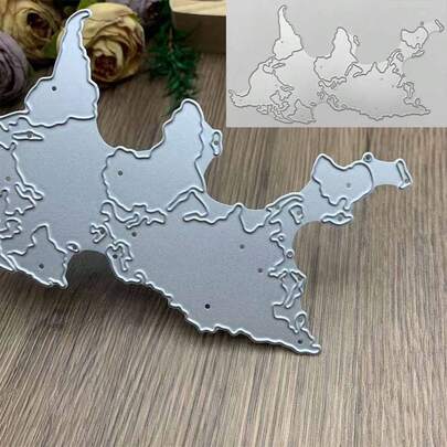 Matrice de découpe en métal, forme de carte, convient pour le scrapbooking DIY, les albums, l'embossage de cartes en papier