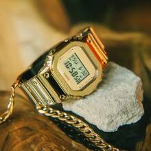 Casio Men's G-Shock Quartz Watch, Gold Waterproof Watch, GM-5600SG-9PR - Gold - View 5