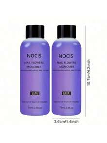 NOCIS 美甲花朵单体 - 专业亚克力美甲系统套装 - 75毫升/2.5液盎司 - EMA - 节日圣诞礼物（女孩适用） - 无香型 - 彩色 - 查看 2