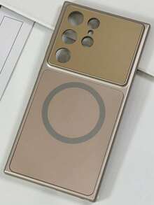 Magnetic Phone Case For Samsung Galaxy S26 Ultra S25 Ultra S24 S23 Ultra, Large Window Matte Anti-Drop Protective Cover - Titanium Gold - View 6