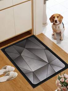 1件装户外防滑垫，几何图案室内地毯，浴室垫，厨房垫，装饰地毯，柔软舒适地垫，厨房、室内、室外、入口、卧室防滑垫，可机洗，家居装饰 - 灰色 - 查看 6