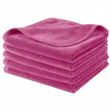 5/10条装超柔软面巾，高品质超细纤维面巾，高吸水性速干珊瑚绒面巾，多用途毛巾，适用于浴室、酒店和健身房 - 彩色 - 查看 12
