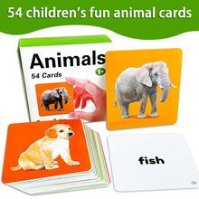 Set Of 54 English Animal Vocabulary Flashcards (9.8 Cm X 9.8 Cm). Featuring A Double-Sided Design That Pairs Images With Text, These Cards Facilitate Interactive Learning And Visual Memory-An Ideal Back-To-School Gift. Educational Resource. - Multicolor - View 4