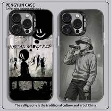 Funda para teléfono Rapper B-BENY JR para iPhone 17 16 15 14 13 12 11 Ais/Pro/Max/Plus, colorida, antideslizante, antihuellas, con revestimiento. - z8 - Ver 1