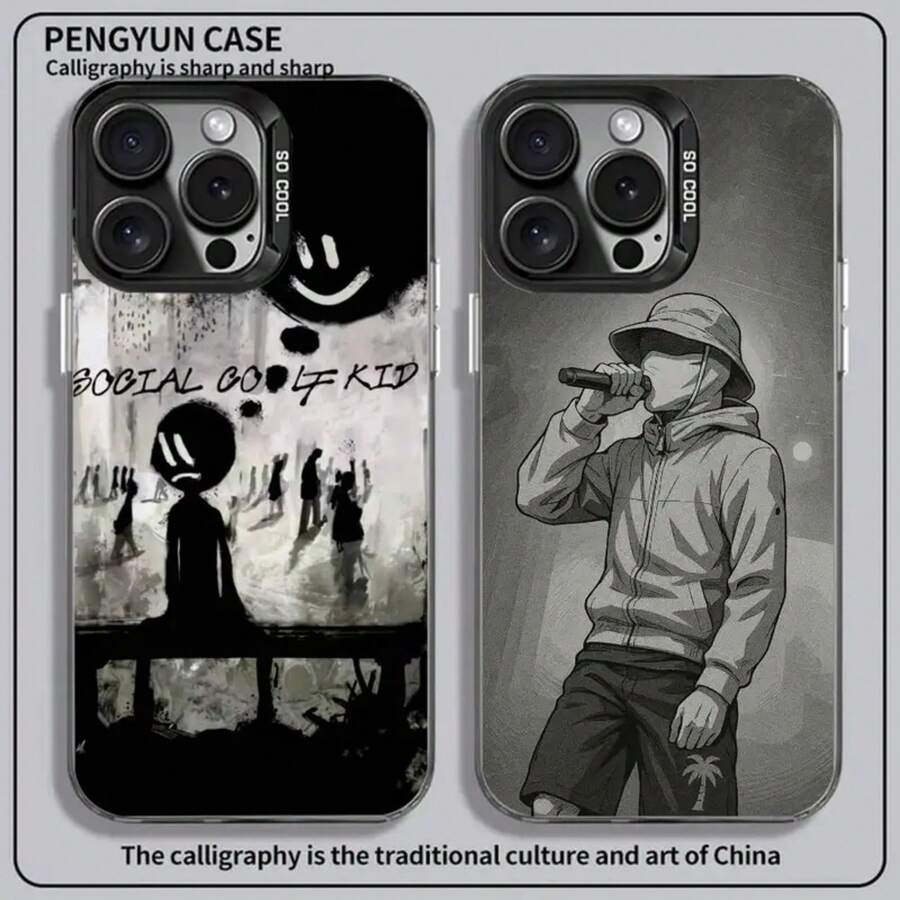 Funda para teléfono Rapper B-BENY JR para iPhone 17 16 15 14 13 12 11 Ais/Pro/Max/Plus, colorida, antideslizante, antihuellas, con revestimiento. - z8 - Ver 1