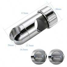 28-32mm Shower Head Holder Bracket Replacement Universal Adjustable Bathroom Shower Hose Riser Rail Sliderdll - Silver - View 3