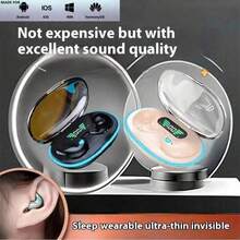 X55 TWS 迷你耳机 BT5.3 无线耳机 降噪运动蓝牙耳塞 立体声音乐耳机 - 查看 4