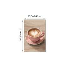 1/3pcs Pink Coffee Bar Wall Art Picture Preppy Aesthetic Prints Canvas Paintings Coffee Cup Heart Latte & Slouchy Morning Vibe Posters Girly For Bedroom Living Room Kitchen Coffee Station Decor Gift For Her Unframed - Pattern - View 20
